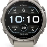 PAMETNI SAT GARMIN FENIX 9 PRO 43 MM AMOLED  TITANIUM FOG GRAY/DARK SANDSTONE