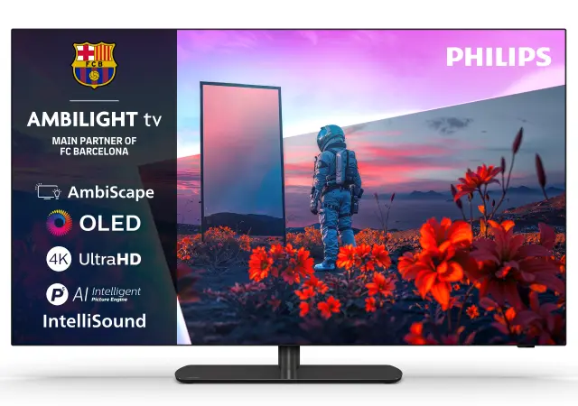 PHILIPS 65OLED811/12 2026, 165,1 CM (65″), OLED, UHD 4K 165 HZ, SMART TV, TITAN OS, AMBILIGHT